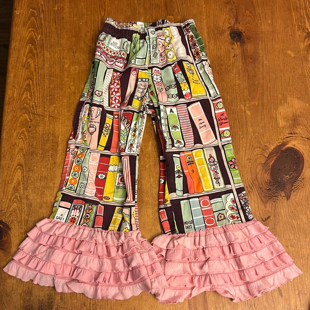 Baxter & Beatrice Girl’s Ruffle‎ Pants Sz 4 Boutique Books Pink